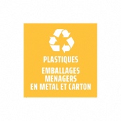 Etiquettes tri sélectif pour Poubelle FIT 50 L