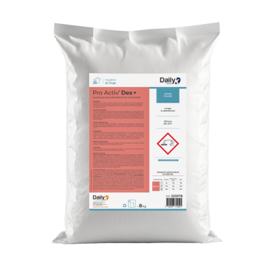 Lessive en poudre désinfectante concentrée - Sac 8kg