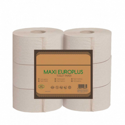 Papier Hygiénique Rouleaux 240 m papier recyclé Havana - 2 plis gaufré - Maxi Jumbo - Colis 6 rouleaux