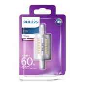 Lampe LED Crayon variateur R7s 78mm - 7.5-60W - PHILIPS - 3000K