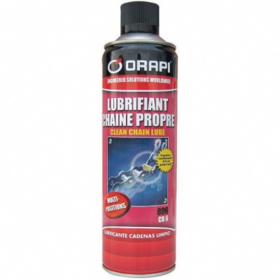 Lubrifiant pour chaînes CB6 806 haute performance ORAPI - Aérosol 650ml