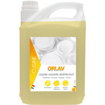 Liquide vaisselle plonge manuelle désinfectante - Bidon 5l