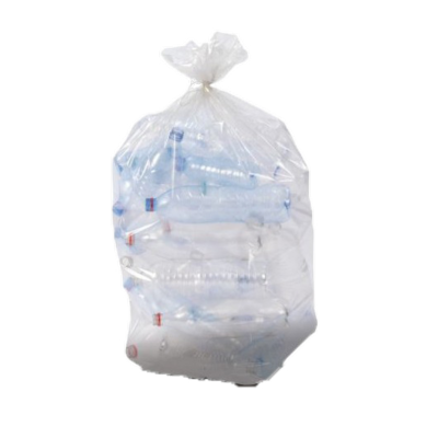 Sac Poubelle 170L Transparent Renforcé - 40 microns - Carton de 100 Sacs 