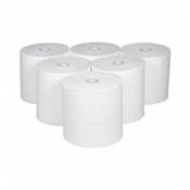 Essuie-mains 450 formats - 2 plis gaufr blancs pure ouate - FORGO Ecolabel - Colis de 6 rouleaux 