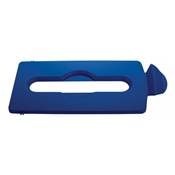 Couvercle de recyclage SLIM JIM pour papier - Bleu - RUBBERMAID