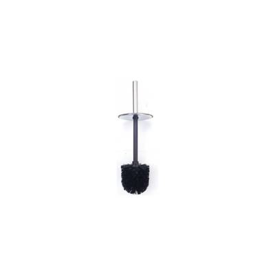 Combiné WC Inox avec brosse en fibre noire