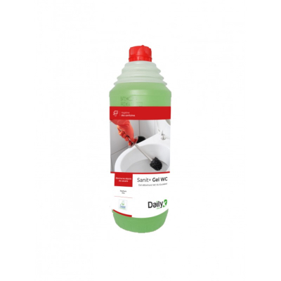 Gel détartrant WC écologique SANIT+ Daily K - Bidon 1l