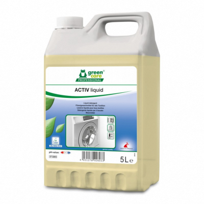 Lessive liquide hypoallergénique Ecolabel - ACTIV LIQUID - Bidon de 5L