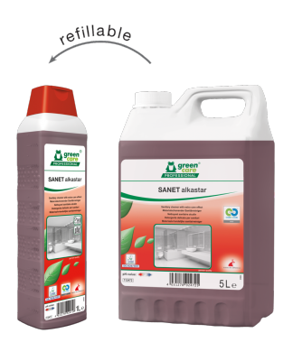 Nettoyant sanitaire alcalin spécial marbre SANET ALKASTAR - Bidon 1l