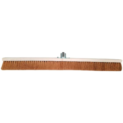 Balai coco 100 cm - Monture bois - douille métal inclinée