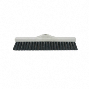 Balai de crin gris-noir 37,5 cm - Support plastique recyclé - Douille droite