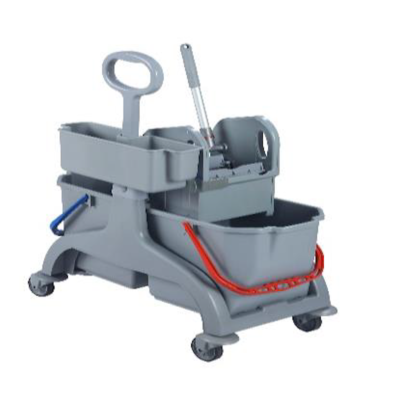Chariot double seaux 2 X 18L avec presse à mâchoire