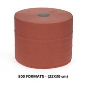 Bobine industrielle d'essuyage 1000 formats recycle 300 m - 2 plis - chamois - Colis 2 bobines