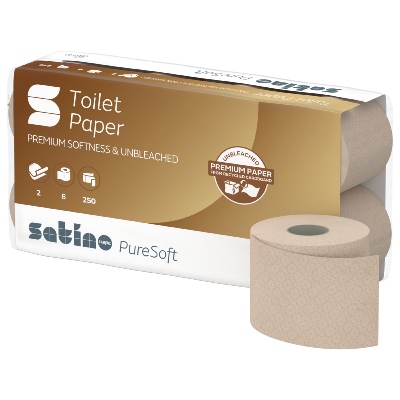Papier Hygiénique Petit Rouleau 100% Recyclé - 2 plis - Colis de 64 rouleaux