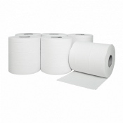 Essuie-tout 450 formats - 2 plis lisse pour dévidage central - Ecolabel - Colis 6 bobines