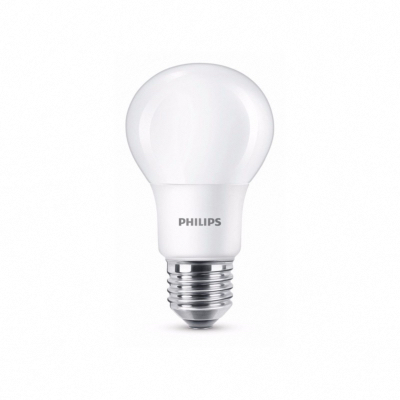 Ampoule LED standard dépolie PHILIPS - E27 7,5-60W - 4000K