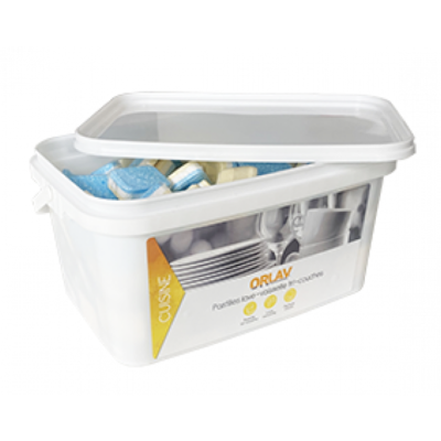 Pastilles tri-couches 5 en 1 lave-vaisselle - ORLAV - Seau 3Kg