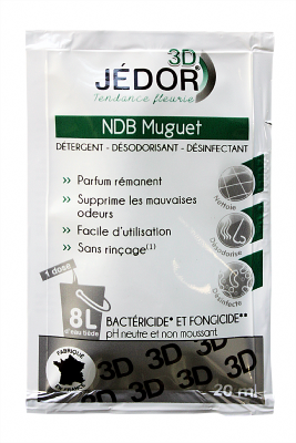 Dosettes 2D Detergent Surodorant JEDOR 20ml Floral 20ml
