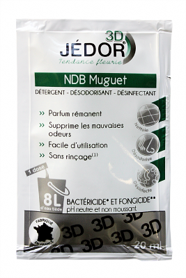 Dosettes Jedor 3D détergent sans rinçage 20ml - Carton de 250