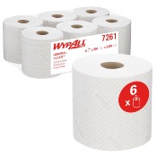 Bobine  dvidage central blanche 2 plis WypAll L20 - Colis de 6 bobines