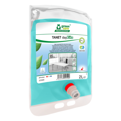 Nettoyant sols et surfaces concentré Ecolabel - TANET dayKLIKS - Lot de 2 poches de 2l