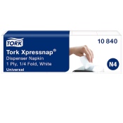 Serviettes de table enchevêtrées blanches - TORK Xpressnap® N4 - Colis 9000