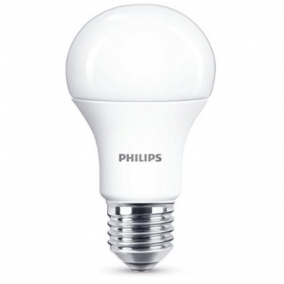 Lampe LED standard dépolie 8-60 W E27 230V 2700K - PHILIPS