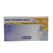 Gant vinyle non poudré - Boîte de 100 (S à XL)