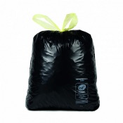 Sac Poubelle 50L - NF liens coulissants - 28 microns - Carton de 100 Sacs