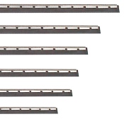 Barrette S inox avec lamelle caoutchouc dur 25 cm 