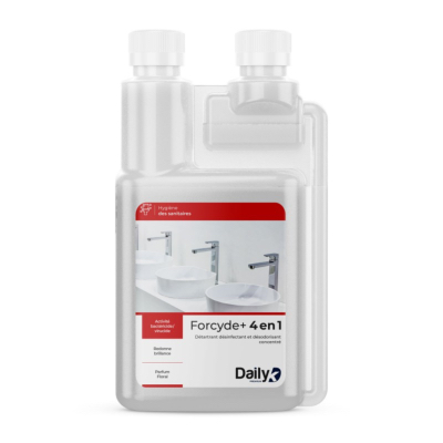 Détartrant désinfectant et désodorisant FORCYDE+ 4 en 1 - Daily K - Bidon doseur 1l