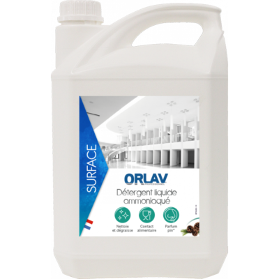 Détergent ammoniaqué concentré 6% - ORLAV - Bidon 5L