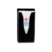 Distributeur pour sachets périodiques hygiène féminine - ABS Noir